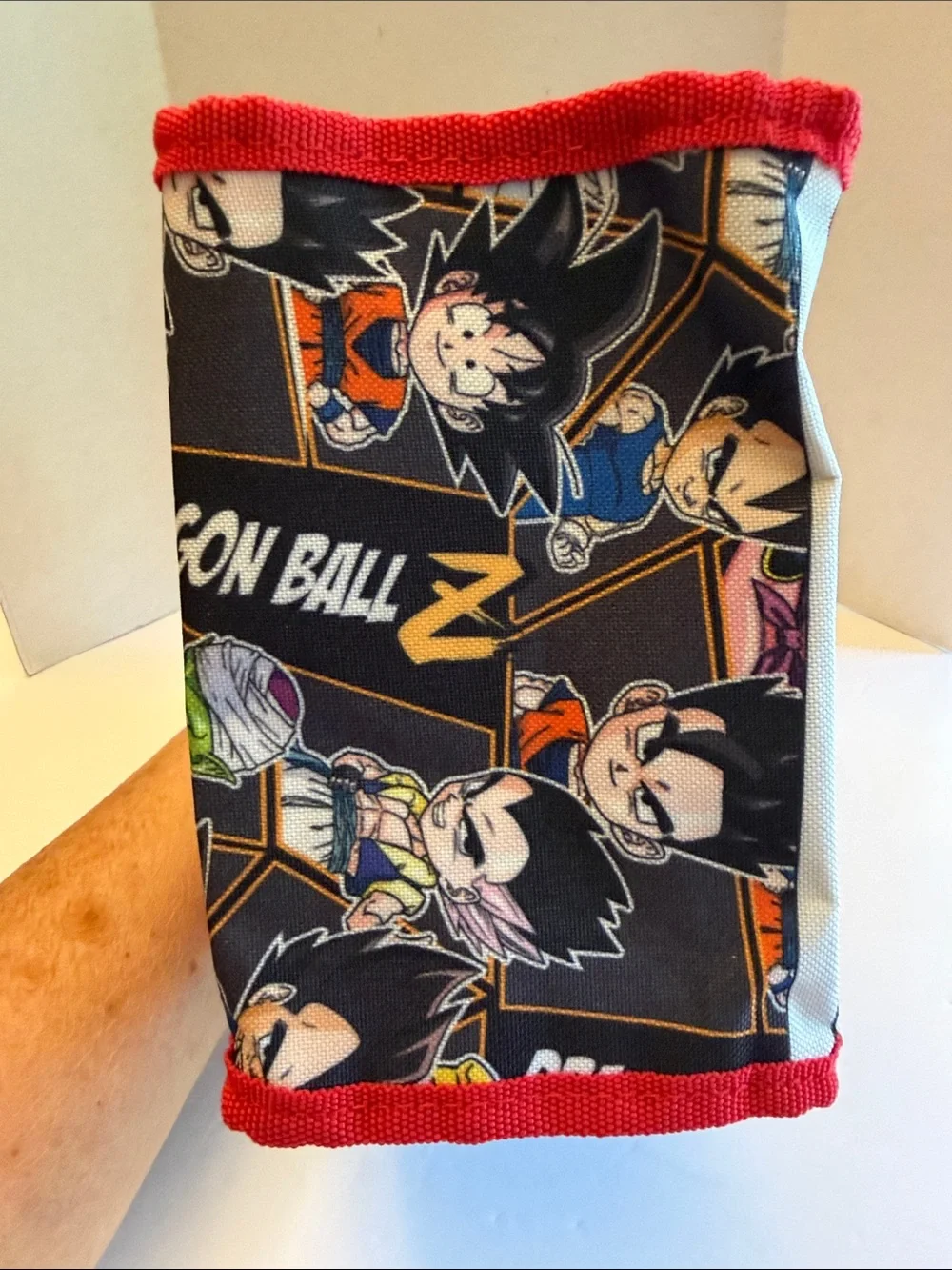 Bioworld Dragon Ball Z Kids Lunch Bag in Red, Black, Yellow